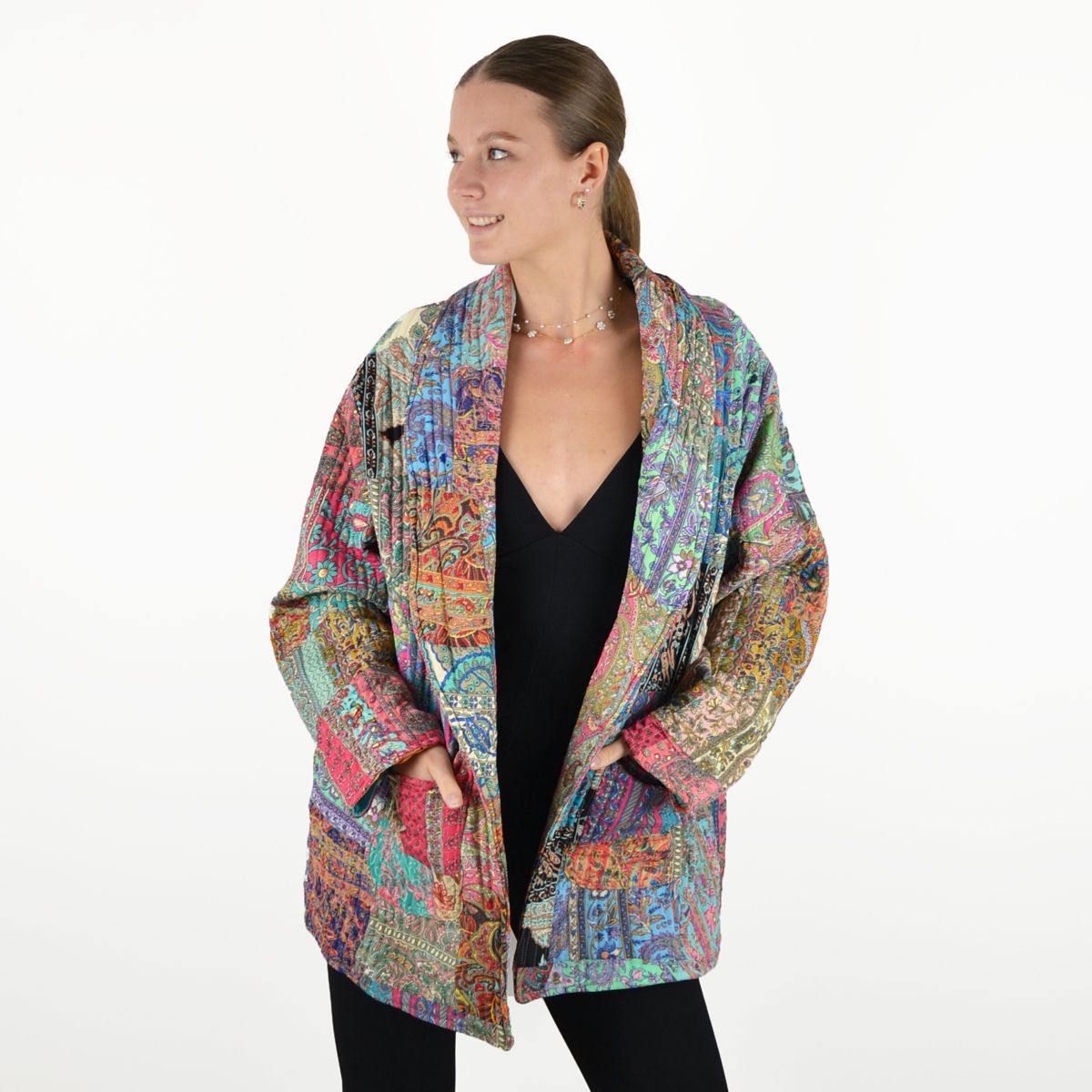 Manteau patchwork
