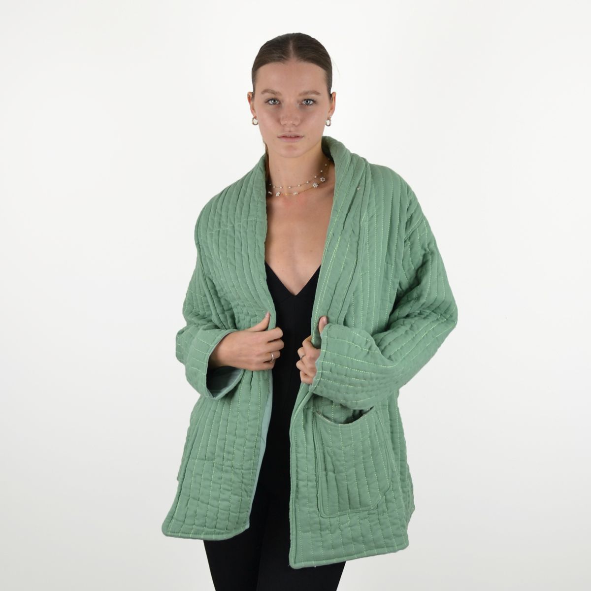 Manteau uni Coton