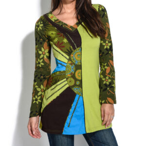 Tunique patch imprimé