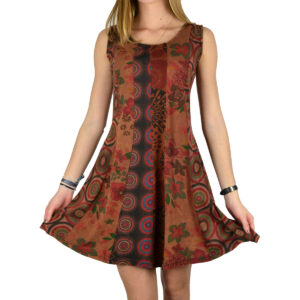 Robe patchwork imprimée coton jersey