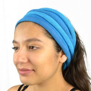 Bandeau double bicolore coton