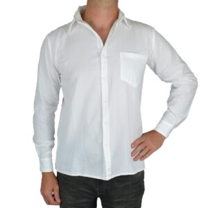 Chemise blanche coton Pérou
