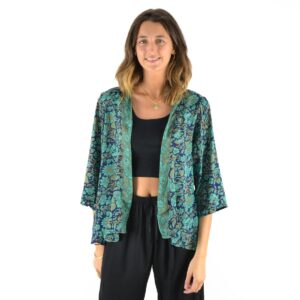 Haut manches longues imprimé polyester