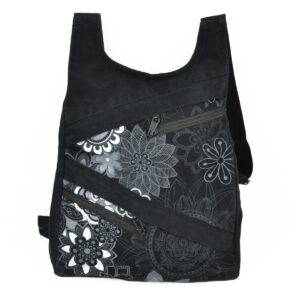 Sac à dos imprimé floral coton