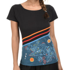 Top bicolore coton