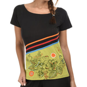 Top bicolore coton