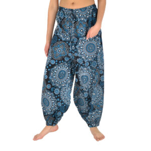Pantalon large imprimé coton