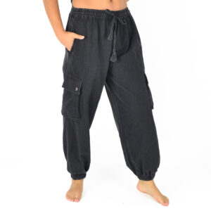 Pantalon uni coton