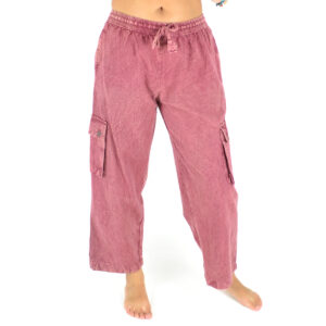 Pantalon uni coton