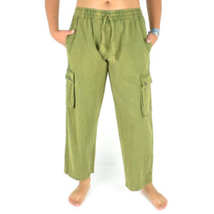 Pantalon uni coton