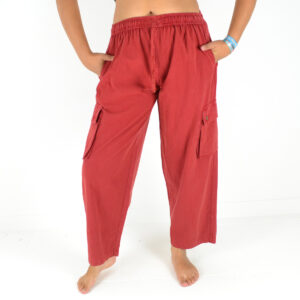 Pantalon uni coton