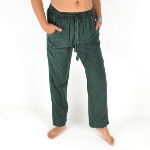 Pantalon uni coton