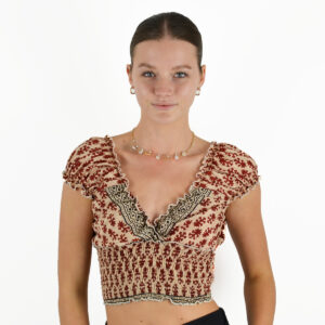 Top Imprimé polyester