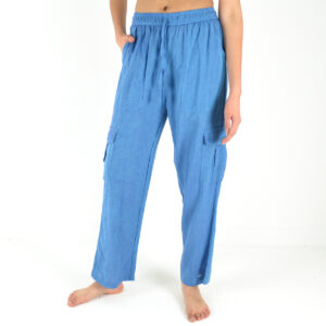 Pantalon uni coton
