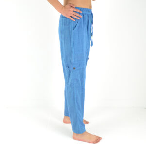 Pantalon uni coton